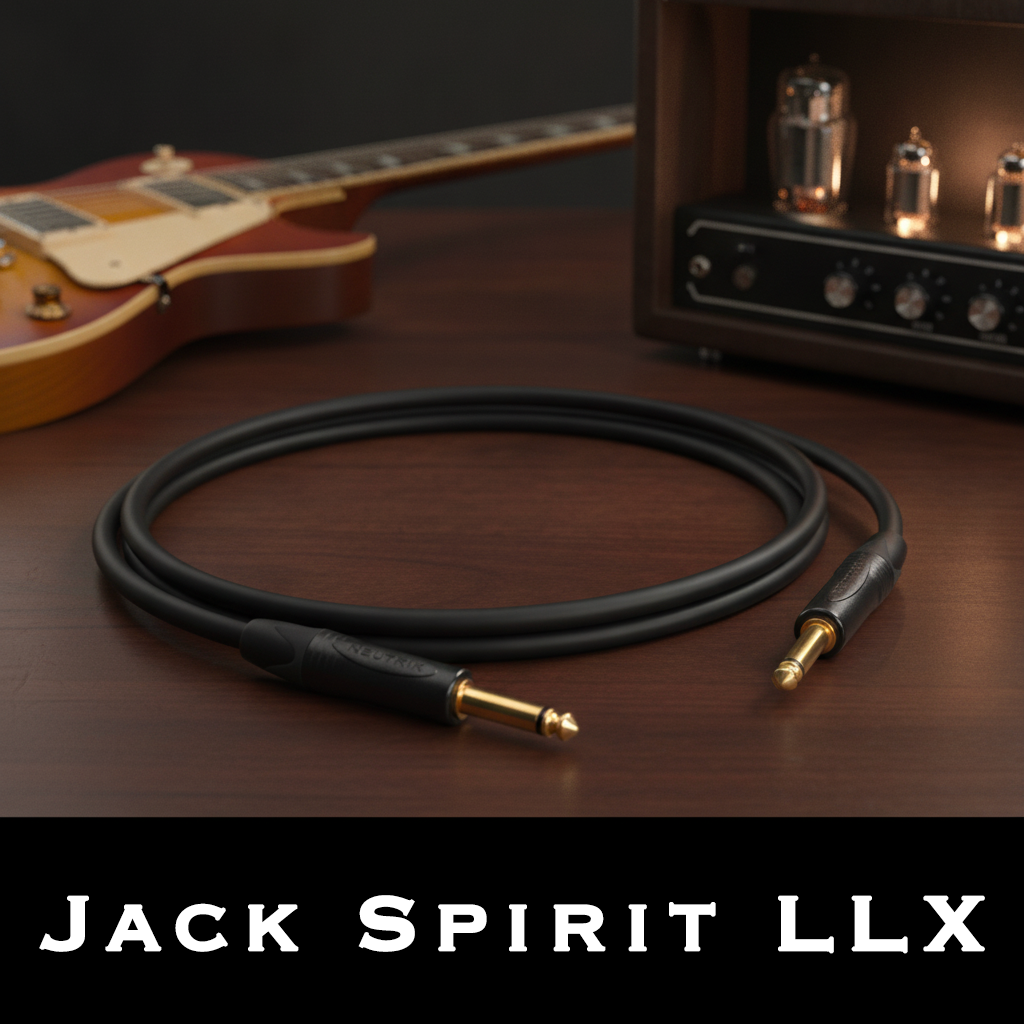 Jack LLX Spirit, la perfection. (0,5m, droit Neutrik NP2X-B, droit Neutrik NP2X-B, aucune, aucune)
