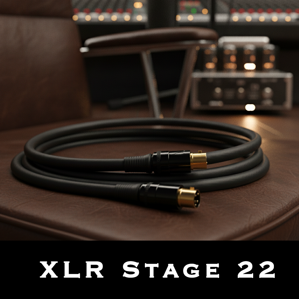 XLR Stage 22, l'extra souple (0,2m, XLR Neutrik femelle NC3FXX-B, XLR Neutrik mâle NC3MXX-B, bague noire (par défault), bague noire (par défault))