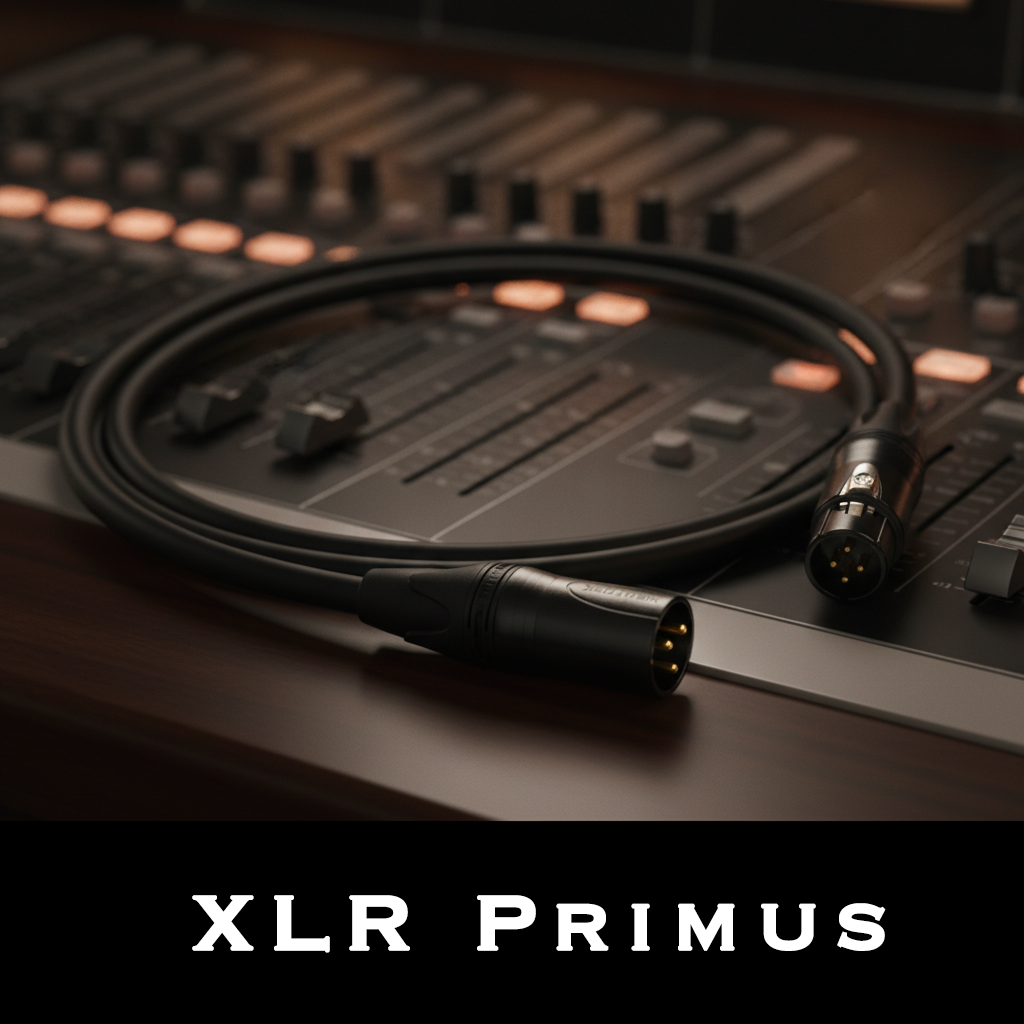 XLR Primus, l'ultime (0,2m, XLR Neutrik femelle NC3FXX-B, XLR Neutrik mâle NC3MXX-B, bague noire (par défault), bague noire (par défault))