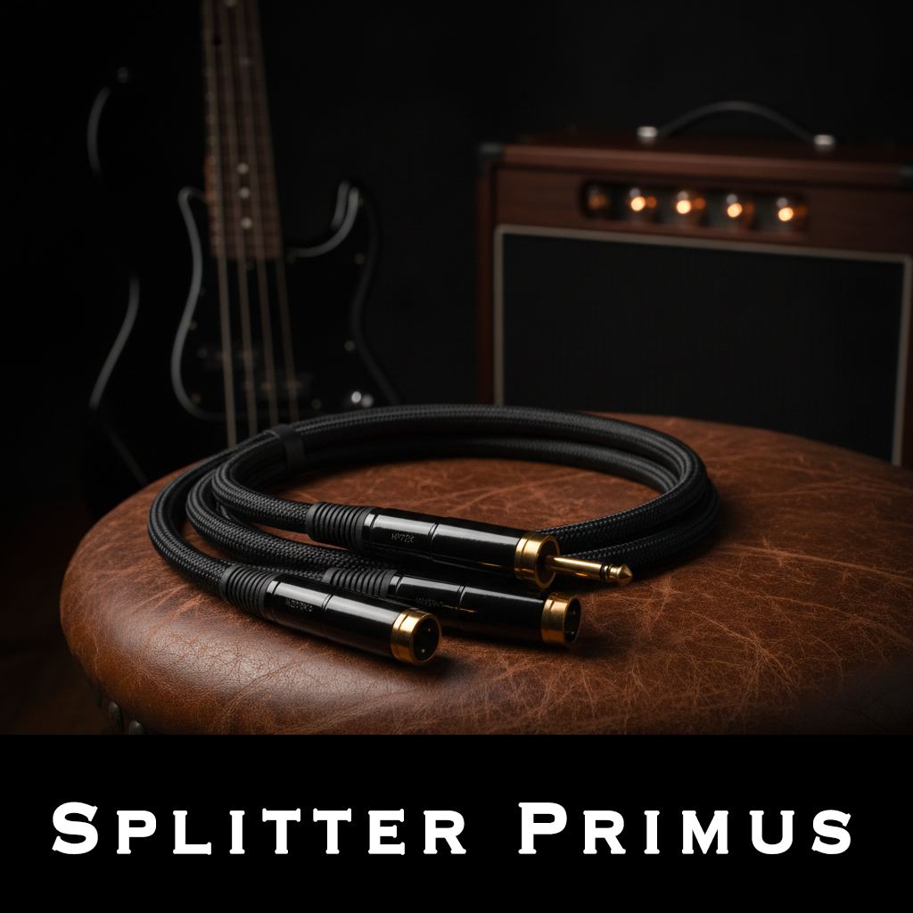 Splitter Primus, l'ultime (0,2m, XLR Neutrik mâle NC3MXX-B, 2 x Jack Neutrik NP2X-B, Aucune, Aucune)